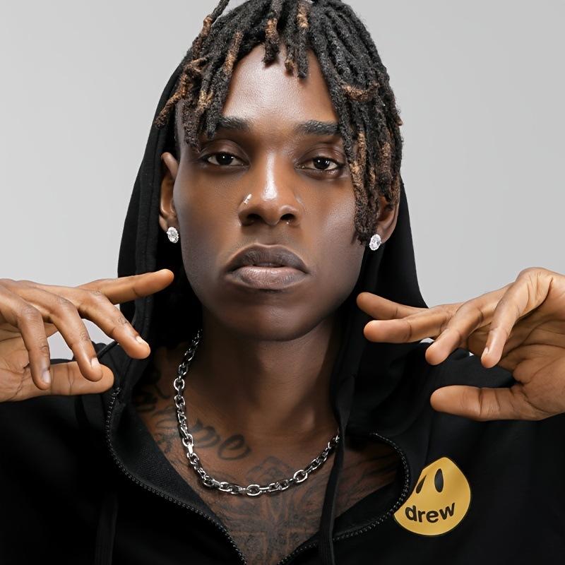 #12 Round Halo Moissanite Stud Earrings S925 Sterling Silver