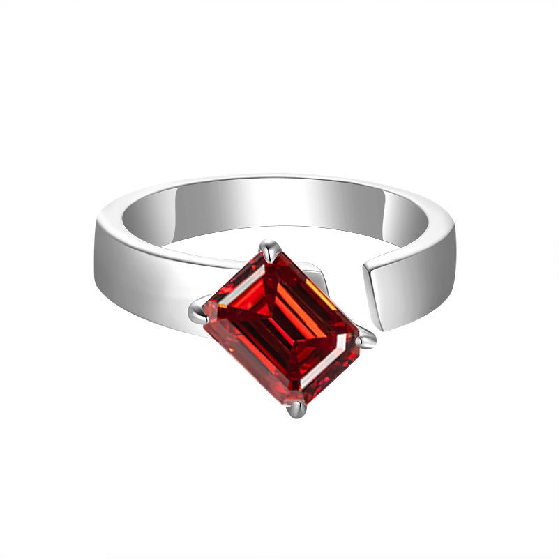 Solitaire Color Emerald Moissanite Ring - VANNICK