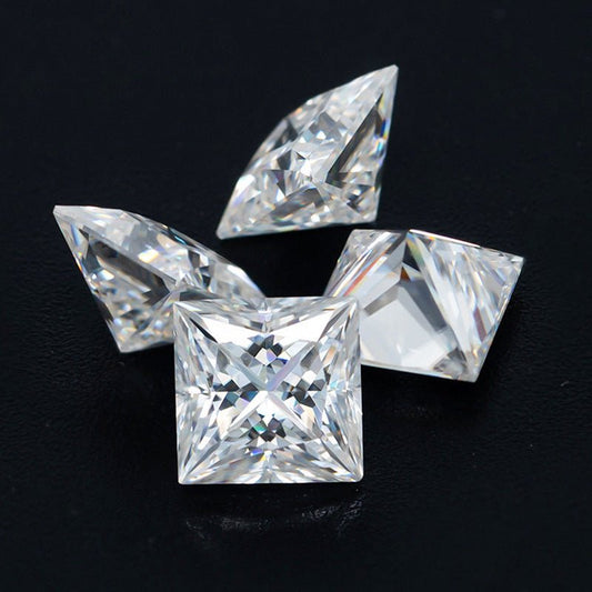 VNK Princess Cut Moissanite Loose Stone 3EX D Color VVS1 Wholesale - VANNICK
