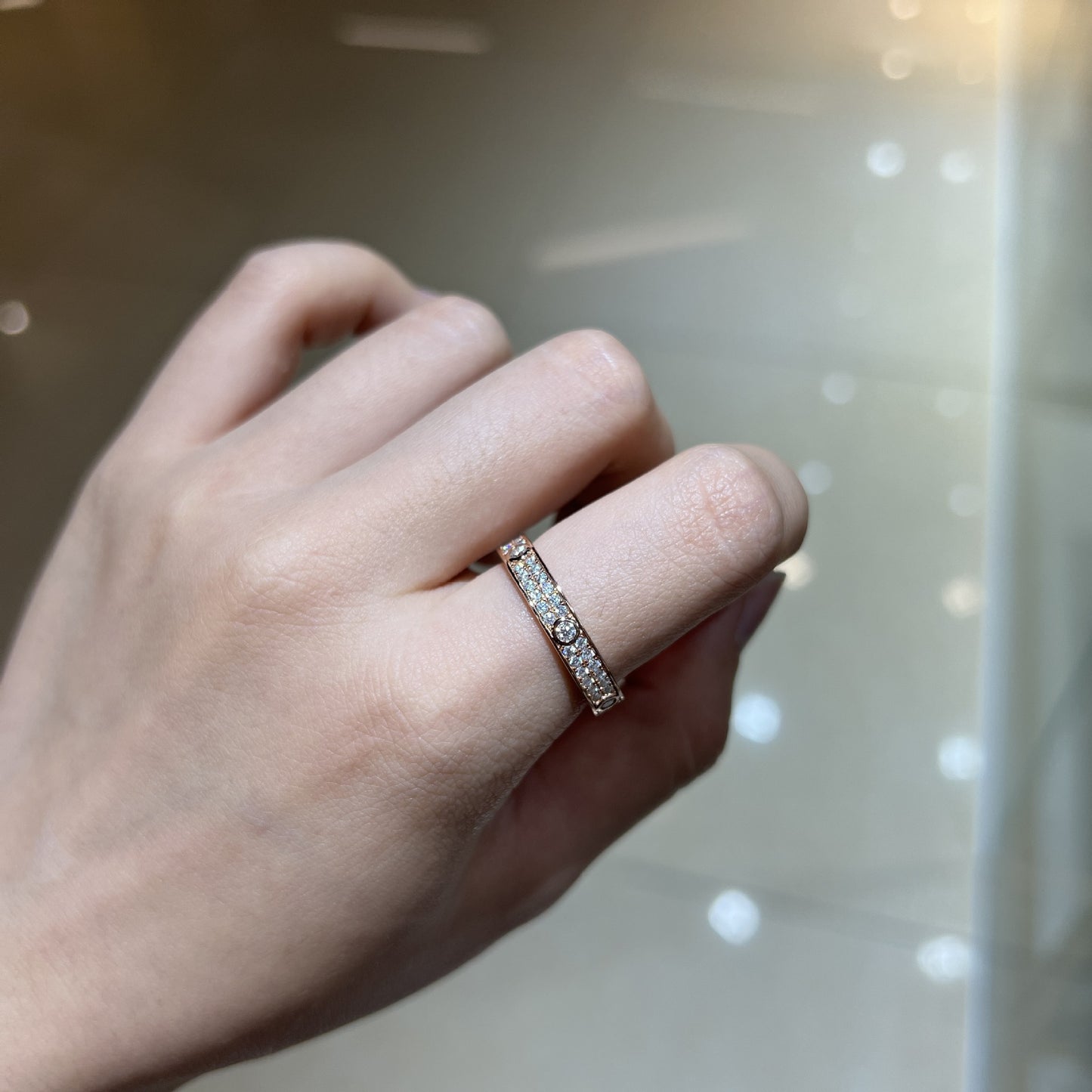 Full Moissanite Stacking Ring Band