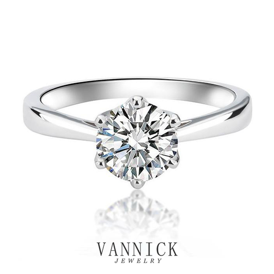 6Prong Moissanite Solitaire Rings#10