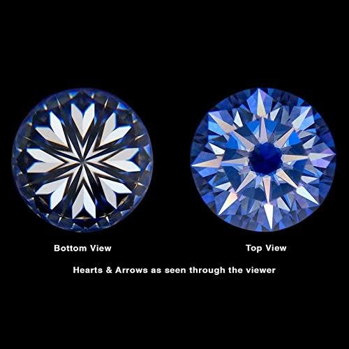 VNK Round Cut Moissanite Loose Stone 8Hearts 8Arrows Cutting D Color VVS1  Wholesale