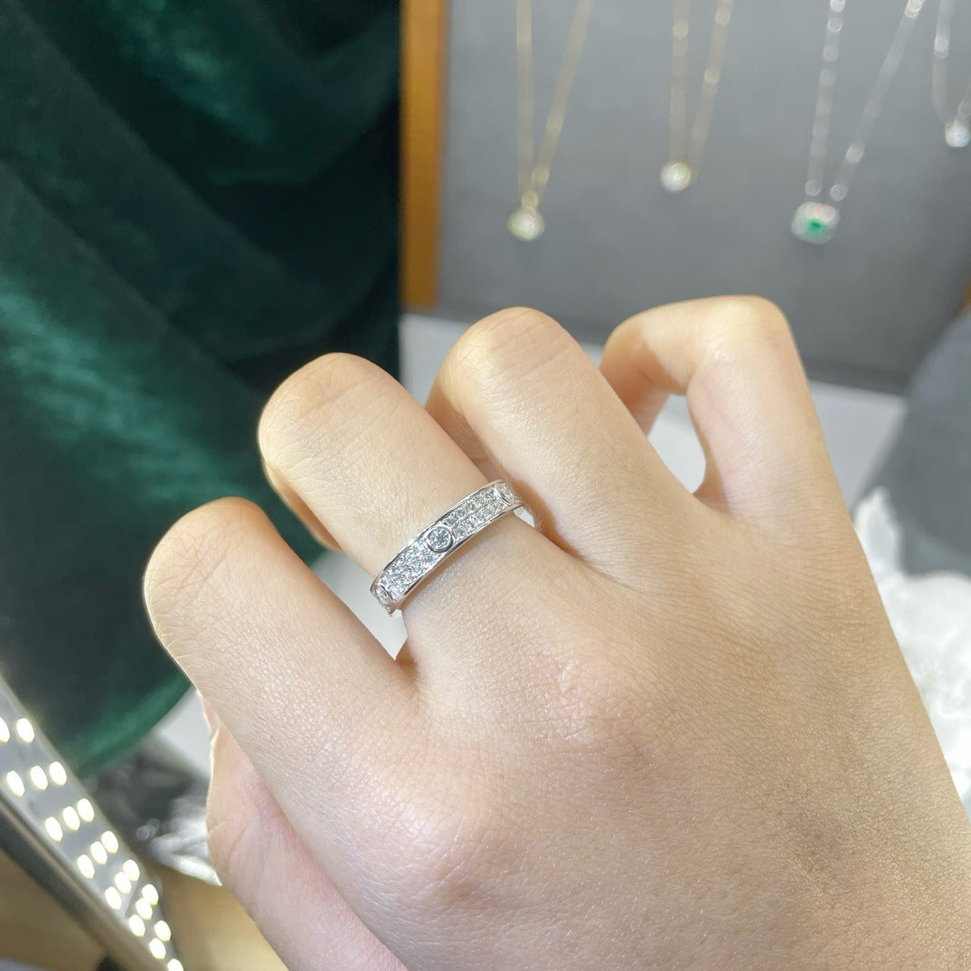 Full Moissanite Stacking Ring Band