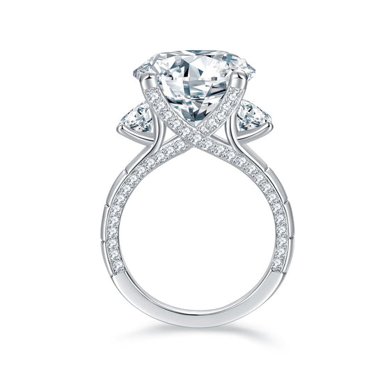 Victoria 8ct Moissanite Engagement Ring