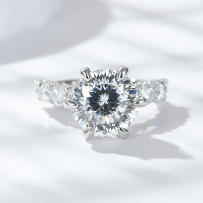 <Royal>Luxury Fireworks Moissanite Ring