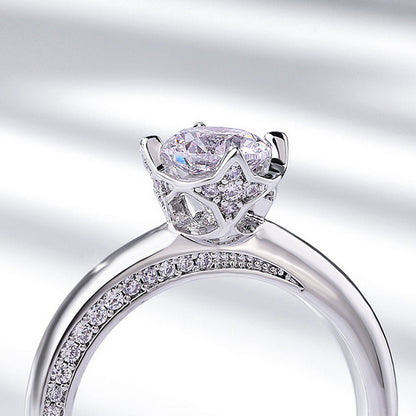 Classic Star 4-Claws Moissanite Engagement Ring