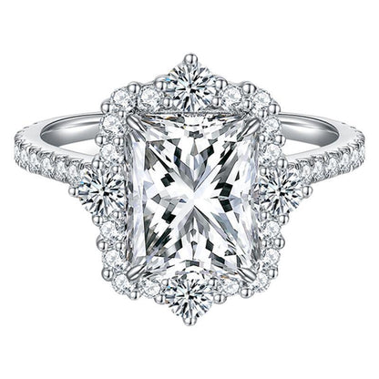 Selina Luxury Radiant Moissanite Ring