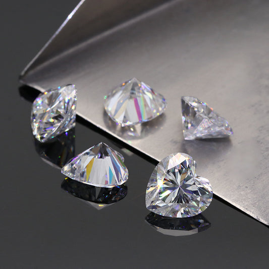 VNK Heart Cut Moissanite Loose Stone 3EX D Color VVS1  Wholesale