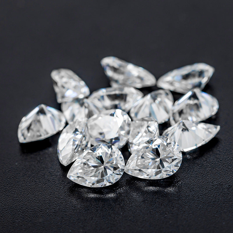 VNK Pear Cut Moissanite Loose Stone 3EX D Color VVS1  Wholesale
