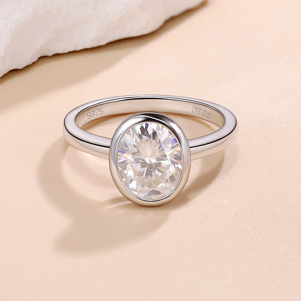 Bezel Setting Moissanite Ring Series