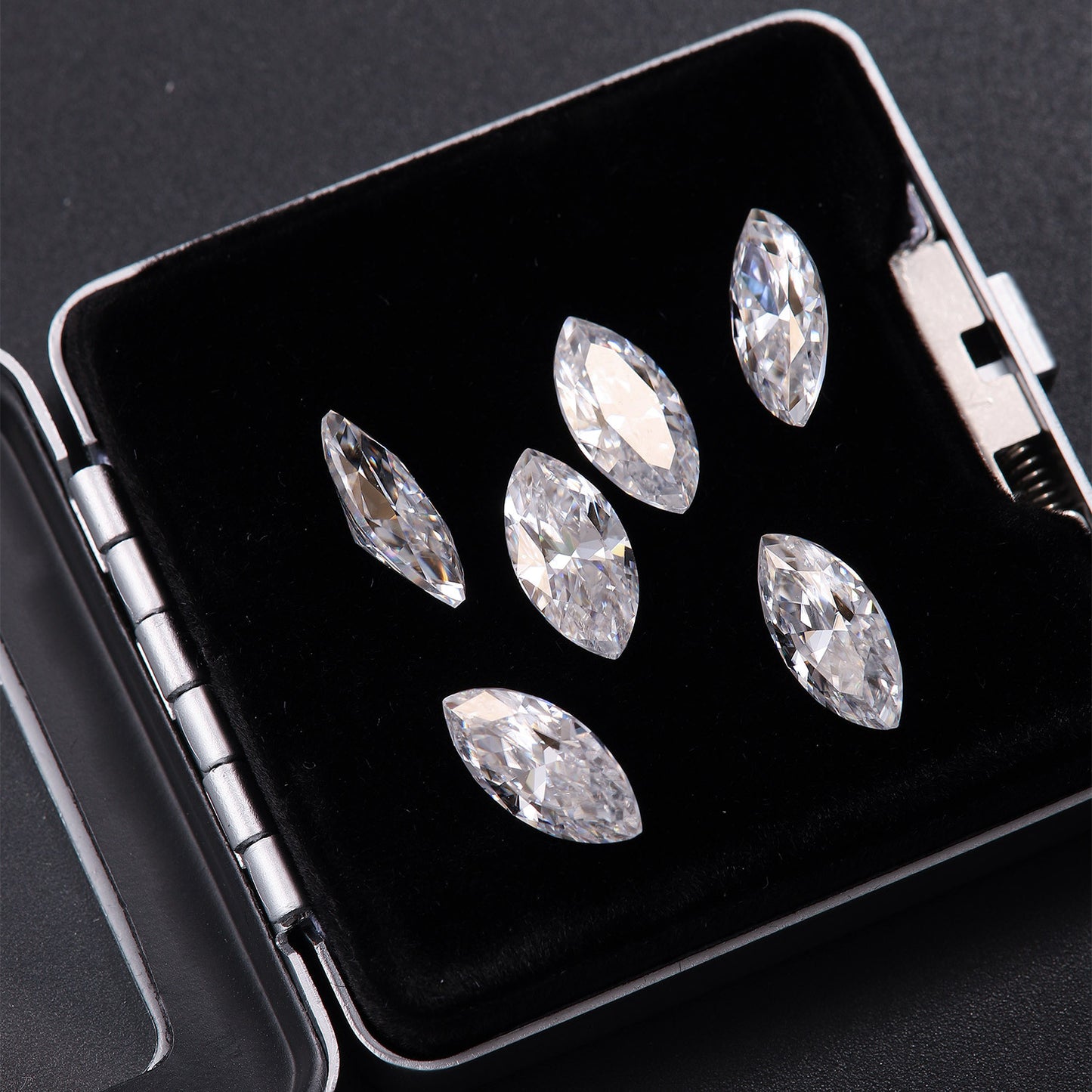 VNK Marquise Cut Moissanite Loose Stone 3EX D Color VVS1  Wholesale
