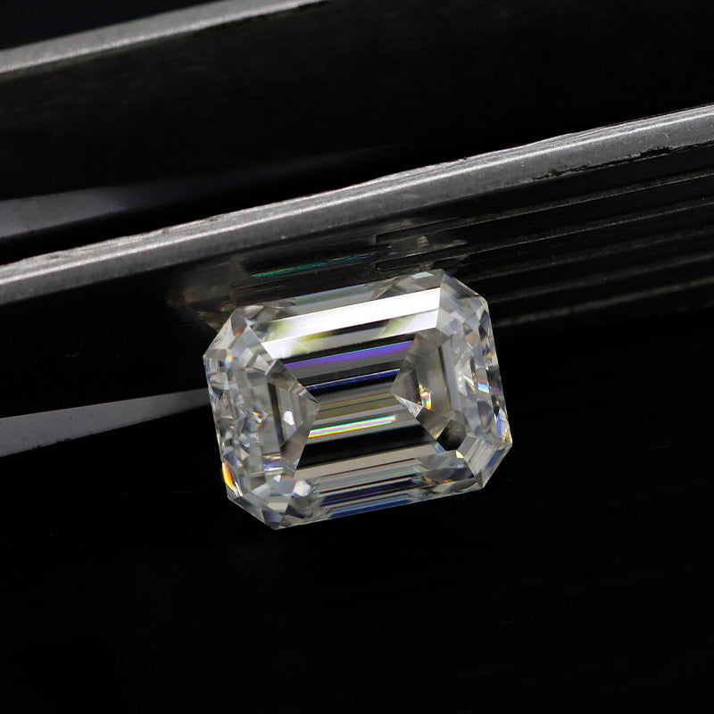 VNK Emerald Cut Moissanite Loose Stone 3EX D Color VVS1 Wholesale