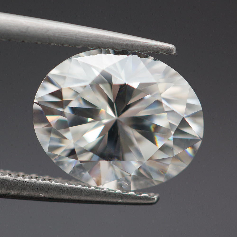 VNK Oval Cut Moissanite Loose Stone 3EX D Color VVS1  Wholesale