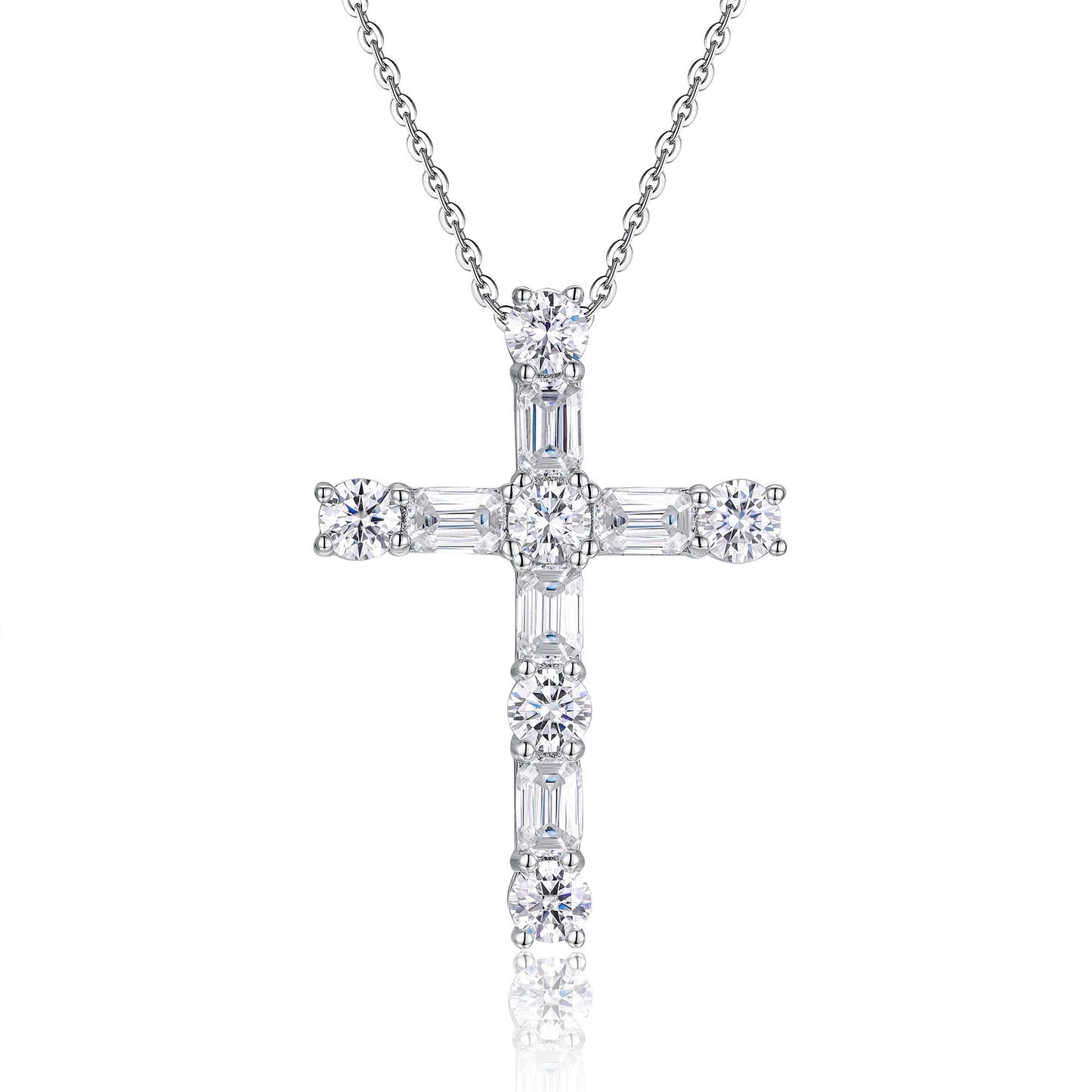 #108 Cross Pendant Necklace Collection 925 Sterling Silver Jewelry