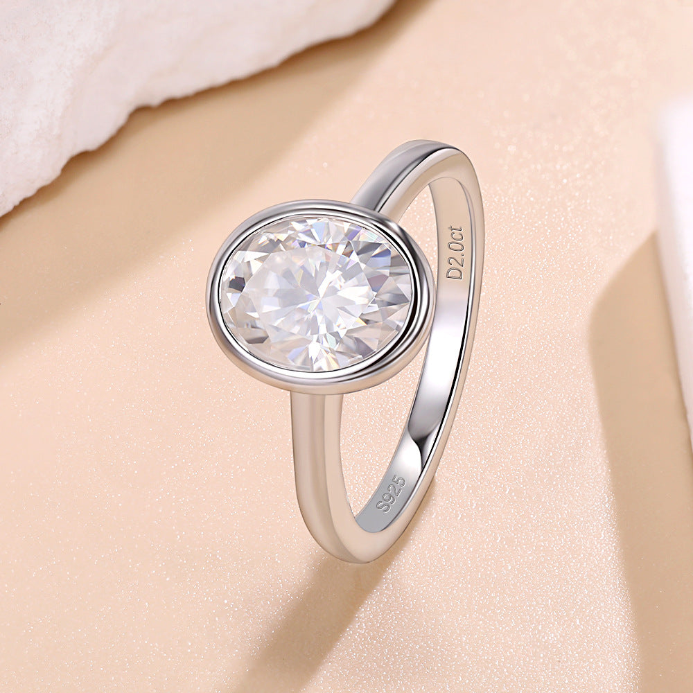 Bezel Setting Moissanite Ring Series