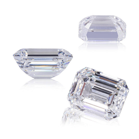 VNK Emerald Cut Moissanite Loose Stone 3EX D Color VVS1 Wholesale