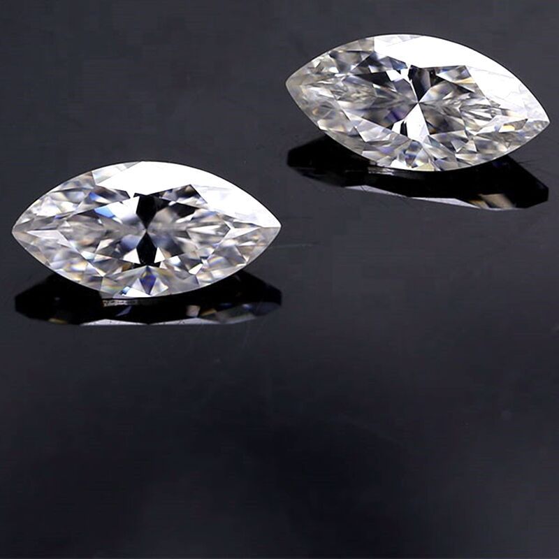 VNK Marquise Cut Moissanite Loose Stone 3EX D Color VVS1  Wholesale