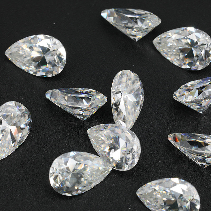 VNK Pear Cut Moissanite Loose Stone 3EX D Color VVS1  Wholesale