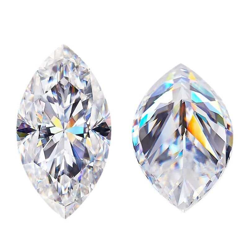 VNK Marquise Cut Moissanite Loose Stone 3EX D Color VVS1  Wholesale