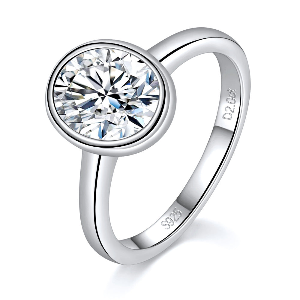 Bezel Setting Moissanite Ring Series