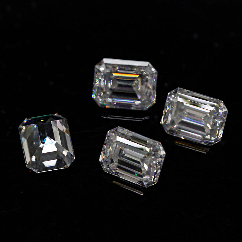 VNK Emerald Cut Moissanite Loose Stone 3EX D Color VVS1 Wholesale
