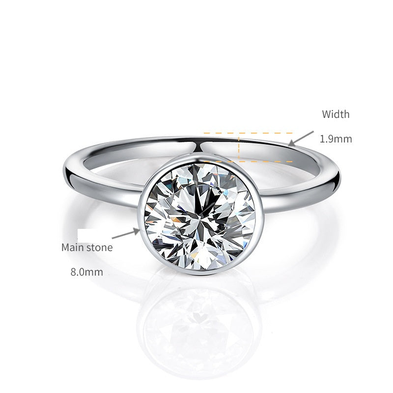 Bezel Setting Moissanite Ring Series