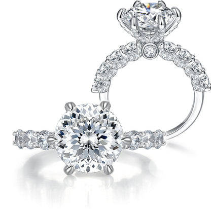 <Royal>Luxury Fireworks Moissanite Ring