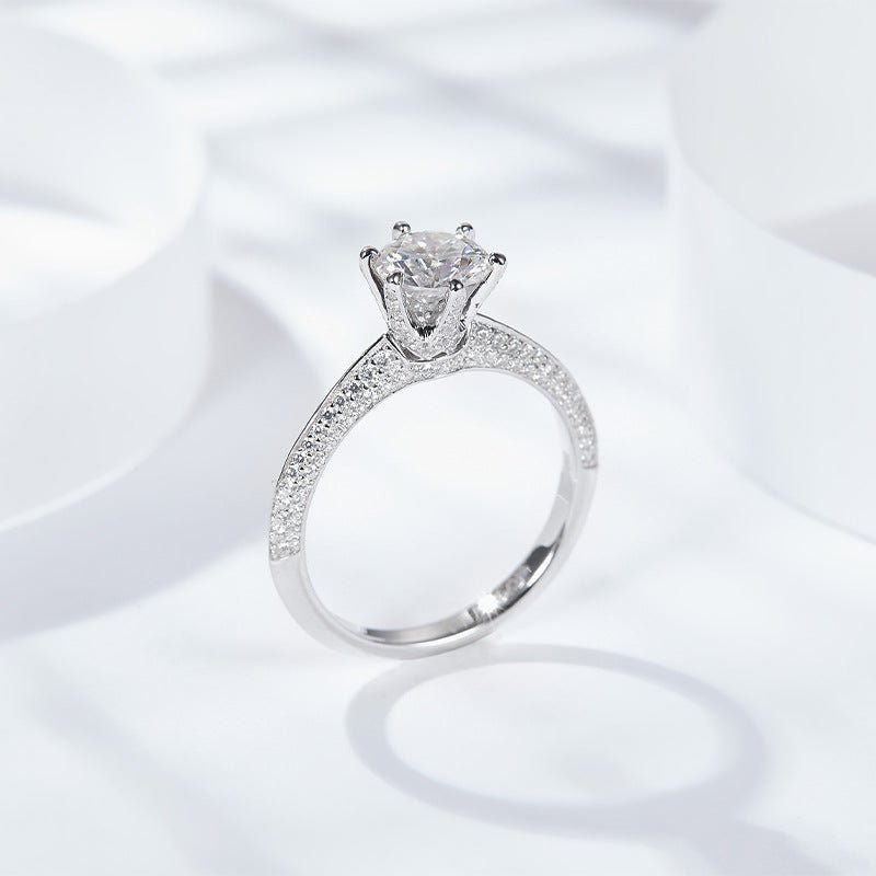 <Adamina>Luxury T Moissanite Engagement Ring - VANNICK