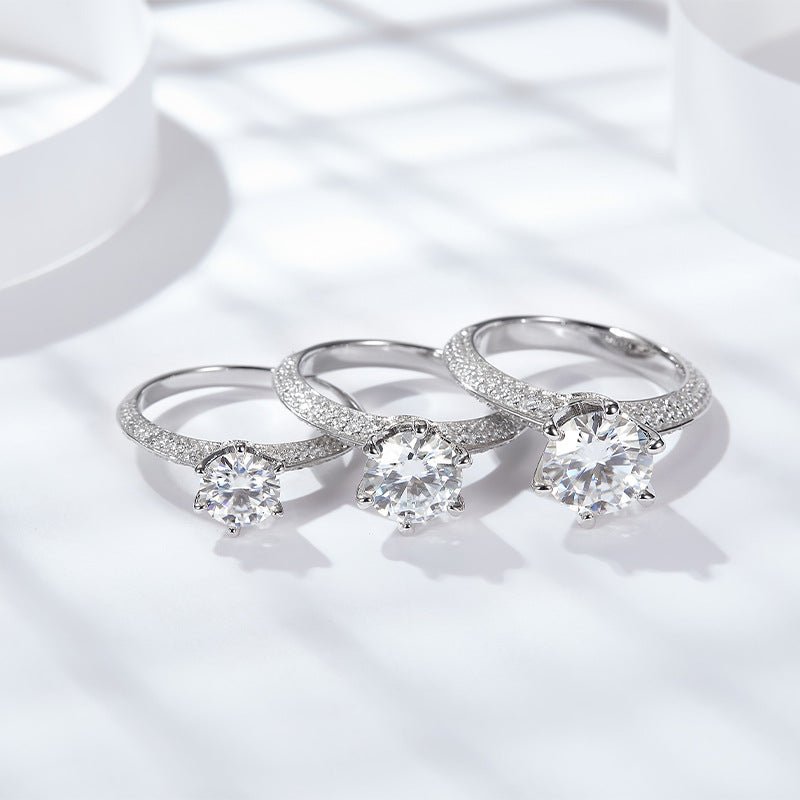 <Adamina>Luxury T Moissanite Engagement Ring - VANNICK