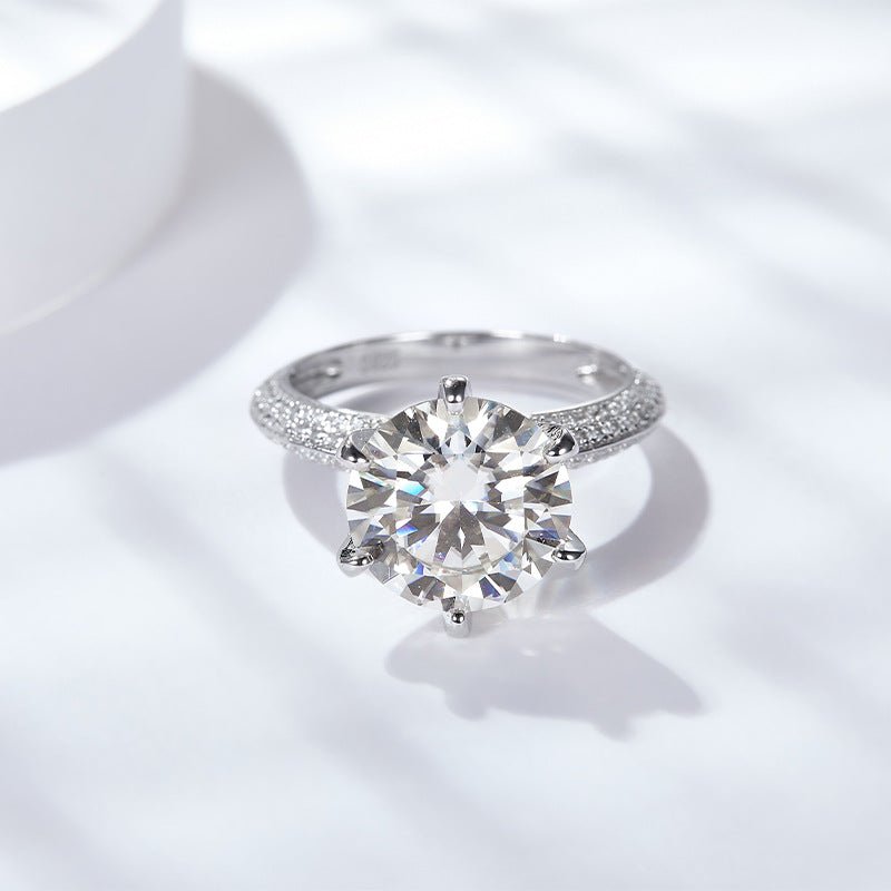 <Adamina>Luxury T Moissanite Engagement Ring - VANNICK