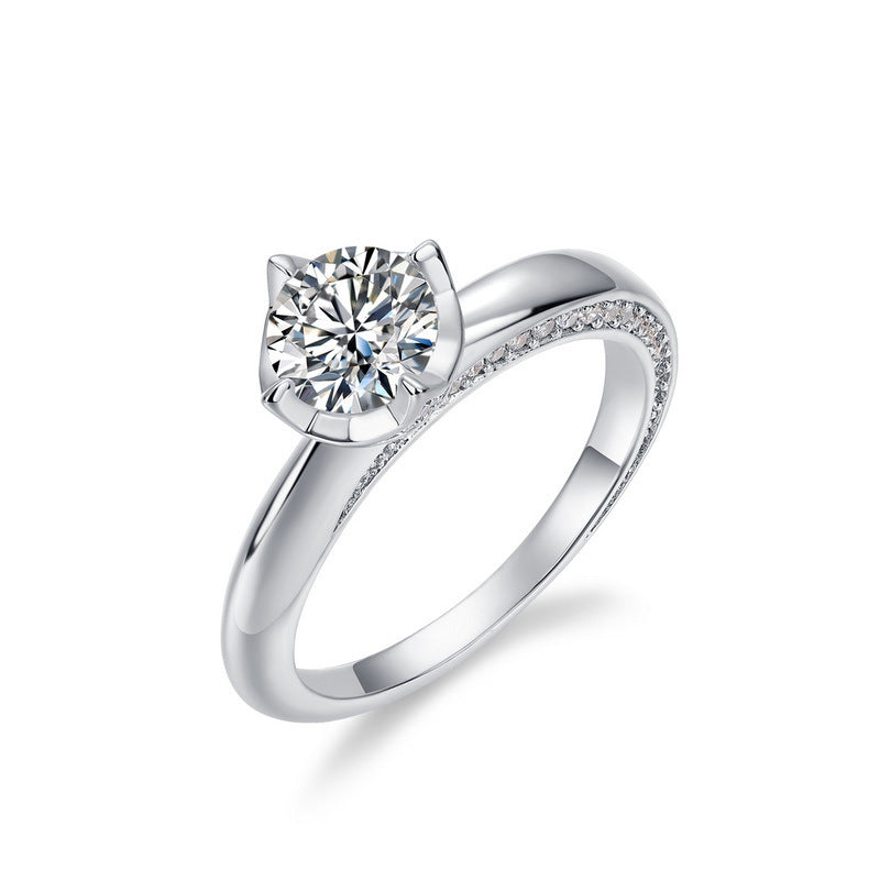 Classic Star 4-Claws Moissanite Engagement Ring