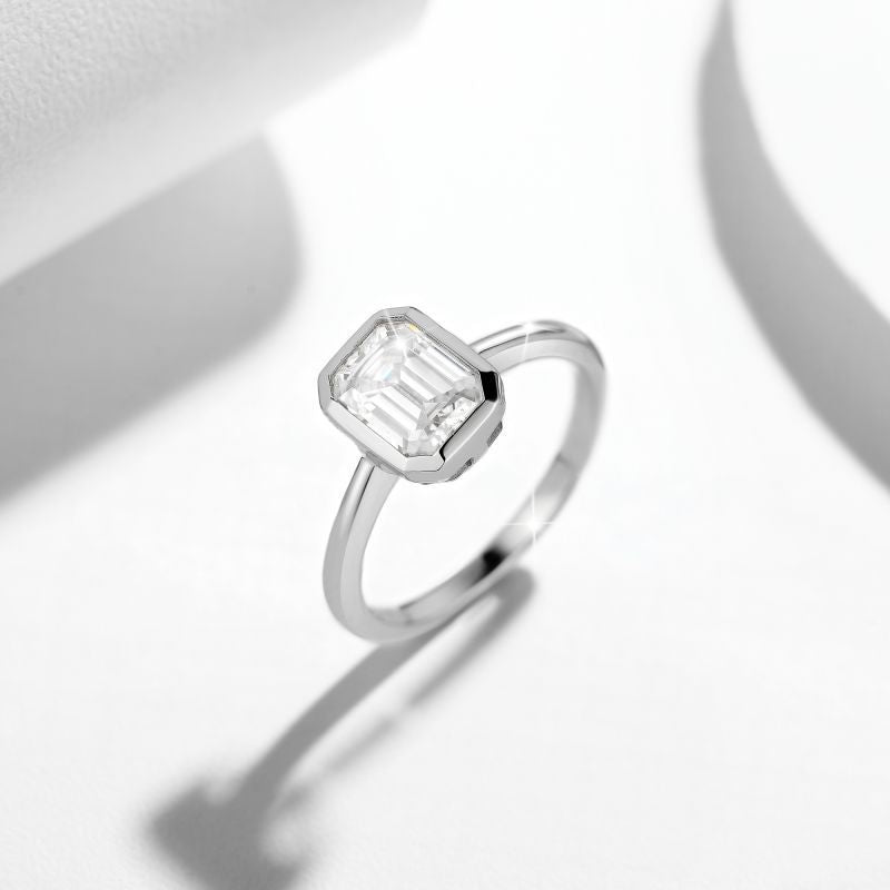 Bezel Setting Moissanite Ring Series