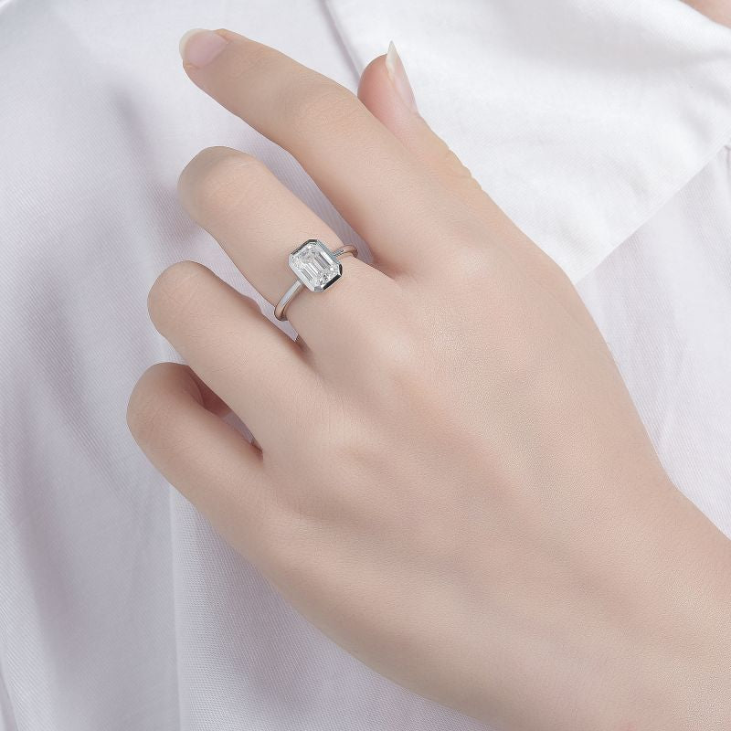 Bezel Setting Moissanite Ring Series