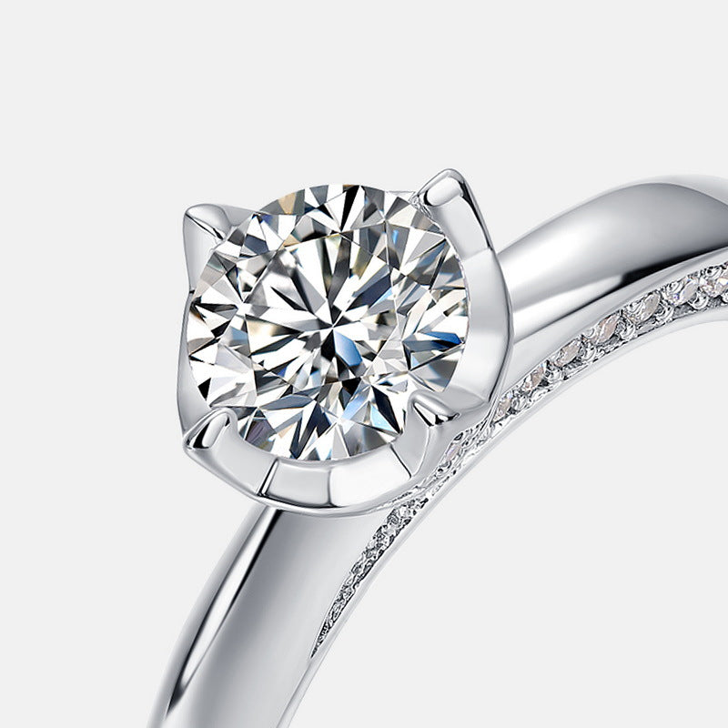 Classic Star 4-Claws Moissanite Engagement Ring