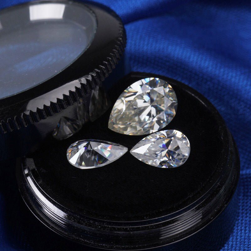 VNK Pear Cut Moissanite Loose Stone 3EX D Color VVS1 Wholesale - VANNICK