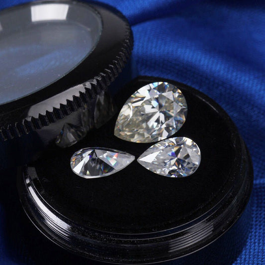 VNK Pear Cut Moissanite Loose Stone 3EX D Color VVS1 Wholesale - VANNICK
